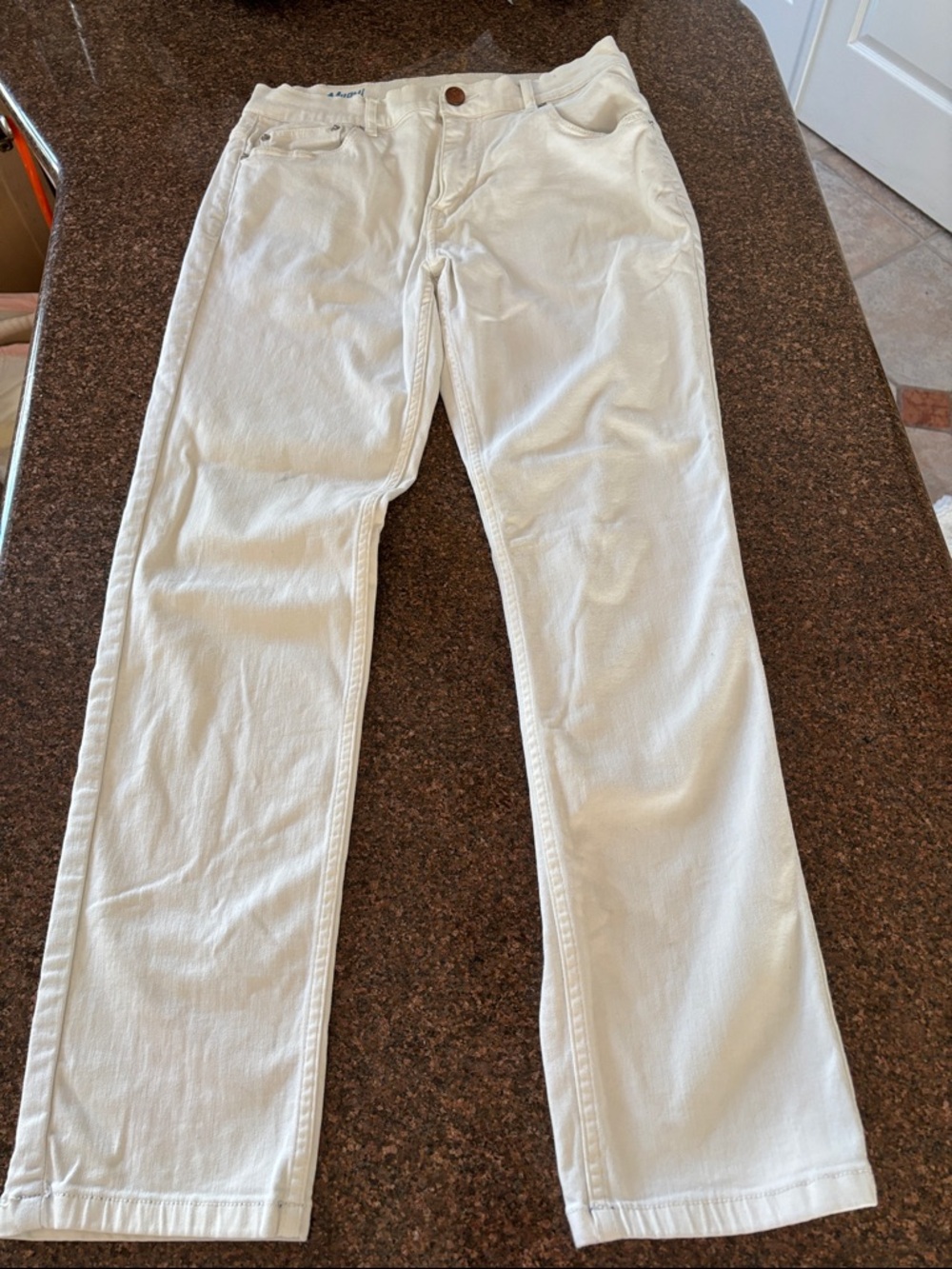 Moussy Off-White Slim Jeans